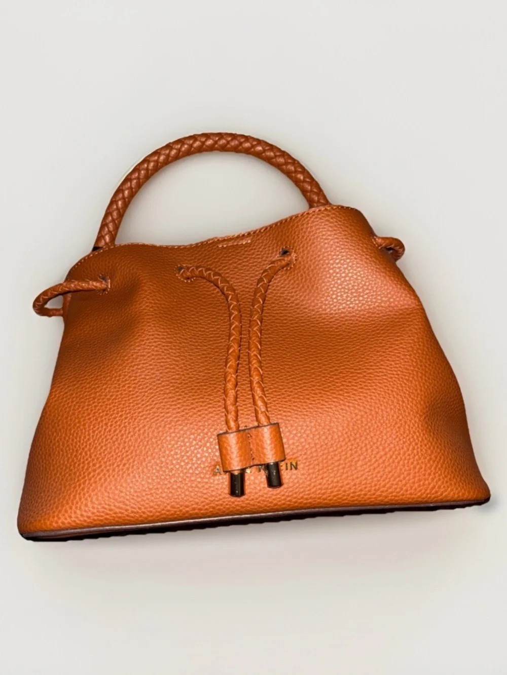 Anne Klein Small Braided Handle Satchel Bag